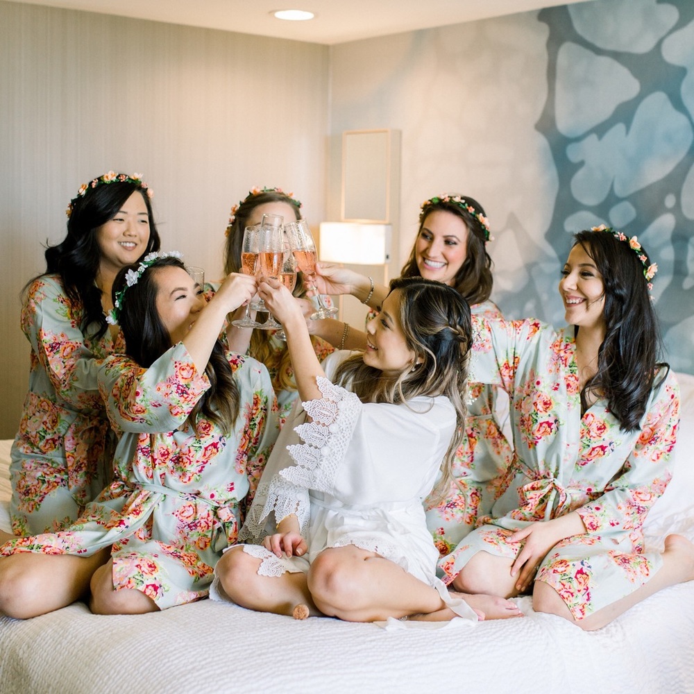 White Lace Bridal Robe
